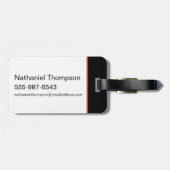 Tasmanian Devil Football Club Badge Gepäckanhänger (Rückseite horizontal)