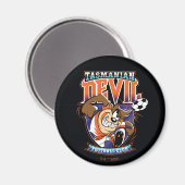 Tasmanian Devil Football Club Badge Magnet (Vorderseite/Rückseite)