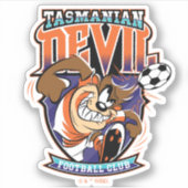 Tasmanian Devil Fußballclub-Abzeichen Aufkleber (Vorderseite)