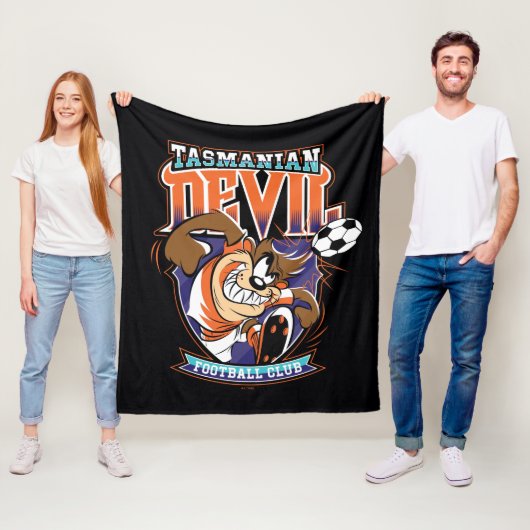 Tasmanian Devil Fußballclub-Abzeichen Fleecedecke (Beispiel)