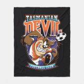 Tasmanian Devil Fußballclub-Abzeichen Fleecedecke (Vorderseite)
