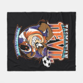 Tasmanian Devil Fußballclub-Abzeichen Fleecedecke (Vorderseite (Horizontal))