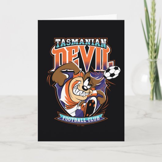 Tasmanian Devil Fußballclub-Abzeichen Karte (Vorderseite)
