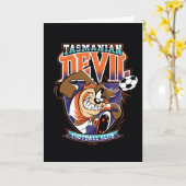 Tasmanian Devil Fußballclub-Abzeichen Karte (Gelbe Blume)