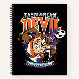 Tasmanian Devil Fußballclub-Abzeichen Notizblock