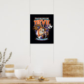 Tasmanian Devil Fußballclub-Abzeichen Poster (Küche)