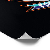 Tasmanian Devil Fußballclub-Abzeichen Poster (Ecke)
