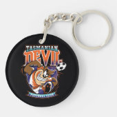 Tasmanian Devil Fußballclub-Abzeichen Schlüsselanhänger (Rückseite)