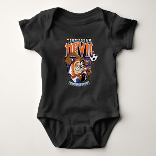 Tasmanian Devil Fußballverein-Abzeichen Baby Strampler