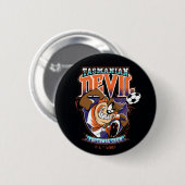 Tasmanian Devil Fußballverein-Wappen Button (Vorne & Hinten)