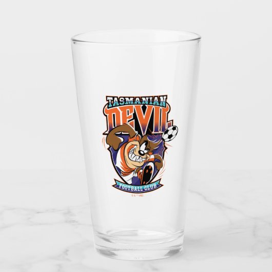 Tasmanian Devil Fußballverein-Wappen Glas (Vorderseite)