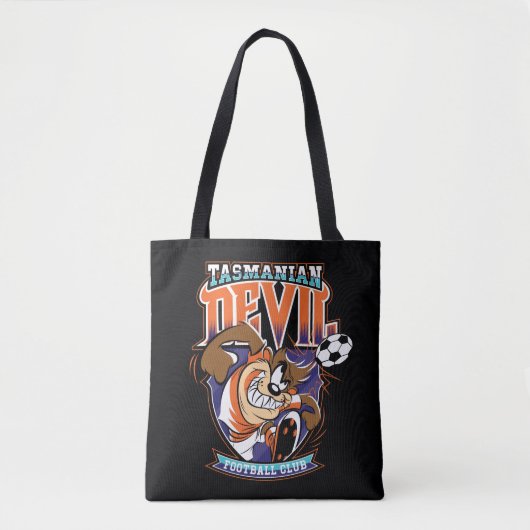 Tasmanian Devil Fußballverein-Wappen Tasche (Vorderseite)