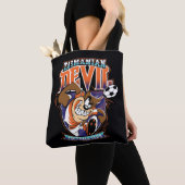 Tasmanian Devil Fußballverein-Wappen Tasche (Von Nahem)
