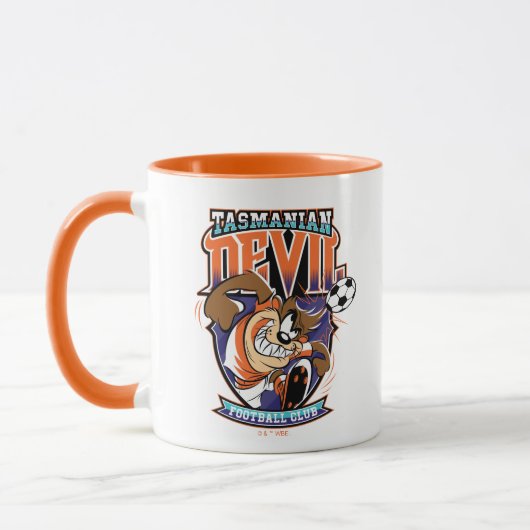 Tasmanian Devil Fußballverein-Wappen Tasse (Links)