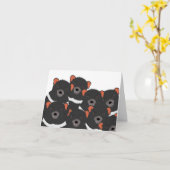 Tasmanian Devil Grußkarte Karte (Gelbe Blume)