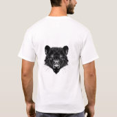 Tasmanian Devil Head Black & White T - Shirt (Rückseite)
