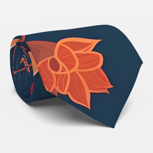Tasmanian Devil Retro farbenfrohe Muster Krawatte (Gerollt)
