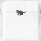 Tasmanian Devil Runder Aufkleber (Tasche)