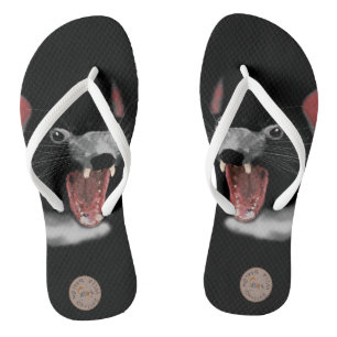 Tasmanian Devil von Chrissy Wild Badesandalen