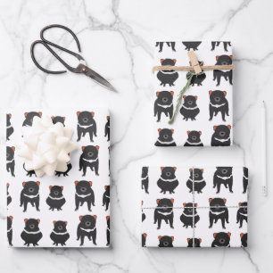 Tasmanian Devils Wrapping Paper Sheets Geschenkpapier Set
