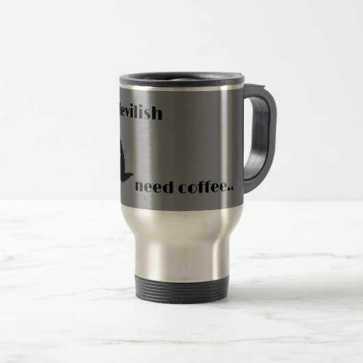 Tasmanian Teufel Kaffee Reisebecher (VorderseiteRechts)