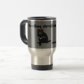 Tasmanian Teufel Kaffee Reisebecher (Vorderseite Links)
