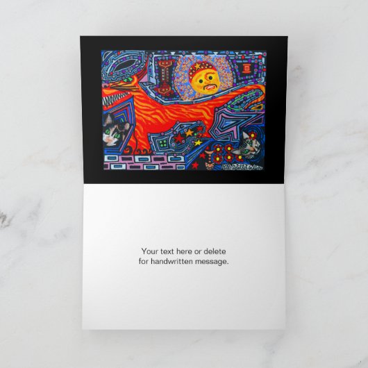 Tasmanian Tiger Devil Dog Cats Karte (Innenseite)