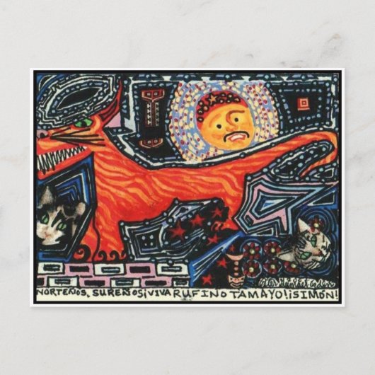 Tasmanian Tiger Devil Dog Cats Postkarte (Vorderseite)