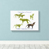 Tasmanian Tiger Thylacine Canvas Print Leinwanddruck (Insitu (Holzboden))