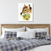 Tasmanian Wolf oder Tiger Leinwanddruck (Insitu (Schlafzimmer))