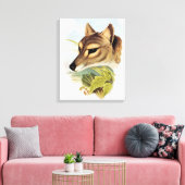 Tasmanian Wolf oder Tiger Leinwanddruck (Insitu (Wohnzimmer))