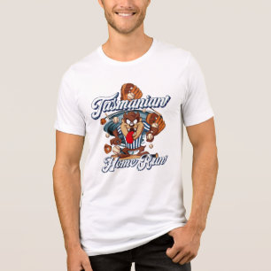Tasmanian Zuhause Run Tazz American Baseball Tri-Blend Shirt