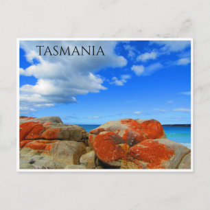 Tasmanie Granit Flechten Postkarte