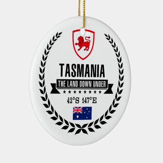 Tasmanie Keramik Ornament (Rechts)