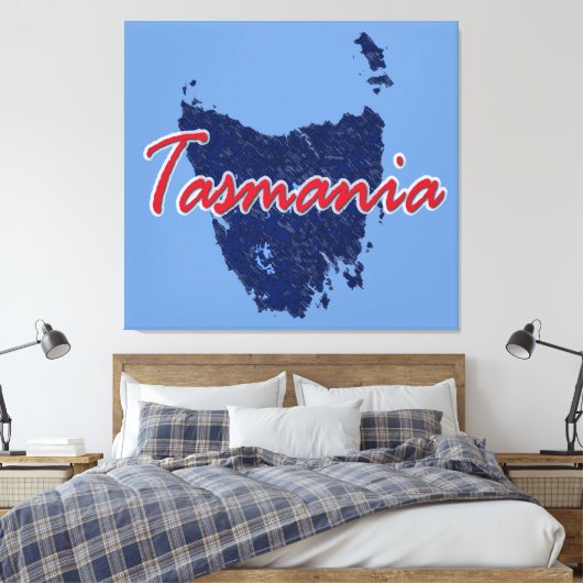 Tasmanie Leinwanddruck (Insitu (Schlafzimmer))