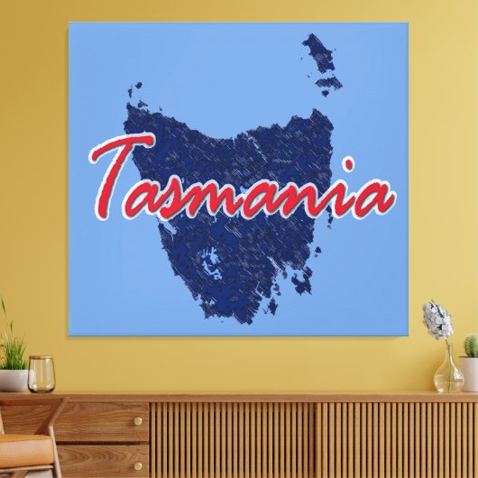 Tasmanie Leinwanddruck (Insitu (Wohnzimmer))