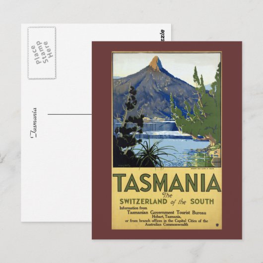Tasmanie Postkarte (Vorne/Hinten)
