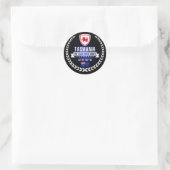 Tasmanie Runder Aufkleber (Tasche)