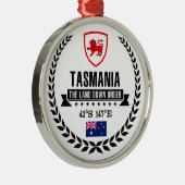 Tasmanie Silbernes Ornament (Rechts)