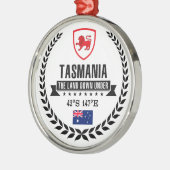 Tasmanie Silbernes Ornament (Links)