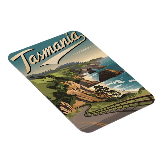 Tasmanie Vintag Magnet (Rechte Seite)