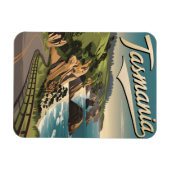 Tasmanie Vintag Magnet (Horizontal)