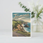 Tasmanie Vintag Postkarte (Stehend Vorderseite)