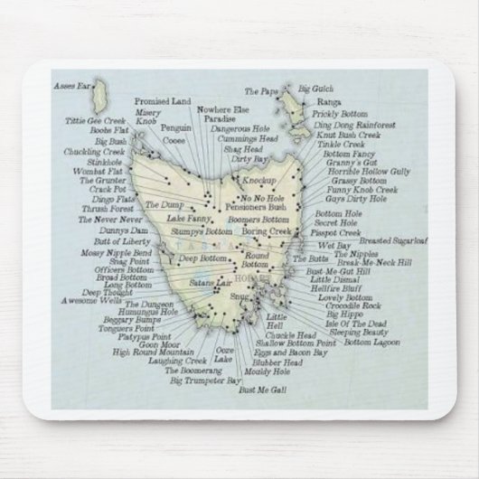 Tasmanien, Australien Mousepad (Vorne)