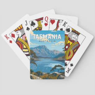 Tasmanien Australien Reise Kunst Vintage Spielkarten