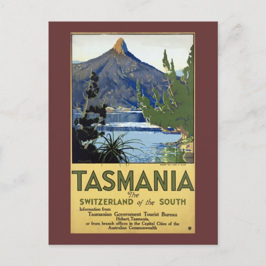 Tasmanien Postkarte (Vorderseite)