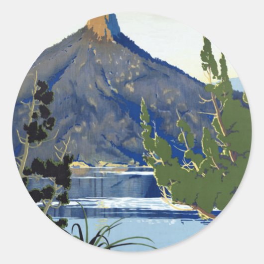Tasmanien Runder Aufkleber (Vorderseite)