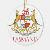 Tasmanien-Wappen Keramik Ornament (Links)