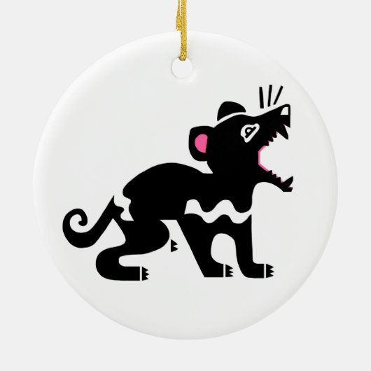 Tasmanische Keramik Ornament (Hinten)