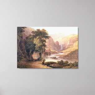 Tasmanische Schlucht (w/c) Leinwanddruck